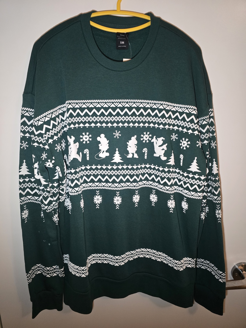 Disney Holiday Mickey Mouse And Friends Forest Green Sweatshirt